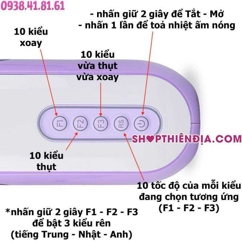 Hướng dẫn sử dụng âm đạo giả tự động thụt xoay Beatbox