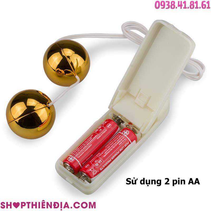 Pin của trứng rung làm se khít âm đạo Golden Ball màu vàng