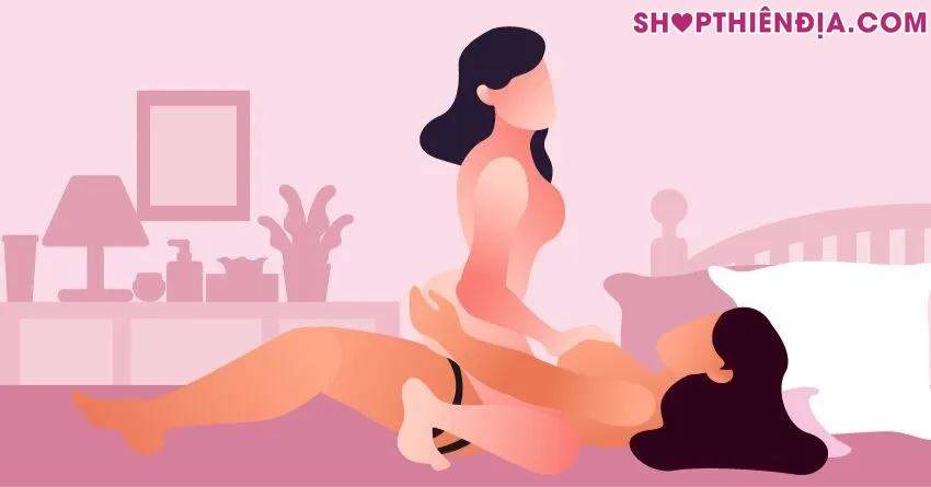 Cách dùng dương vật giả cho nữ có dây đeo trong tư thế cưỡi ngựa